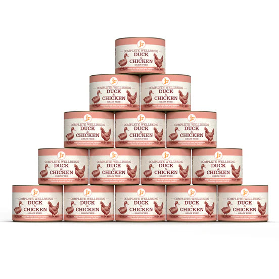 JR Complete Wellbeing Wet Dog Food Duck & Chicken 15 pack