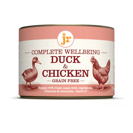 Duck and chicken grain-free wet pet food 