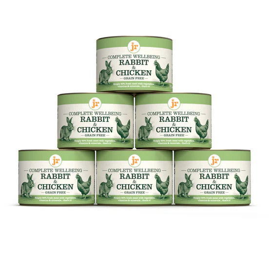 JR Complete Wellbeing Rabbit & Chicken wet dog food 6 Pack