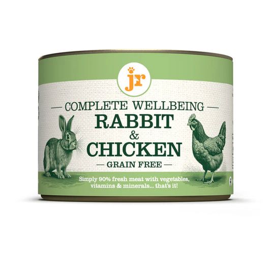 JR Complete Wellbeing Rabbit & Chicken wet dog food