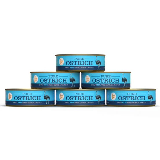 JR Pure 100% Pure Ostrich Dog Food Topper & Mixer 80g 6 pack