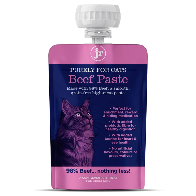 JR Purely For Cats Premium Beef Paste+ 98% beef cat treat 80g