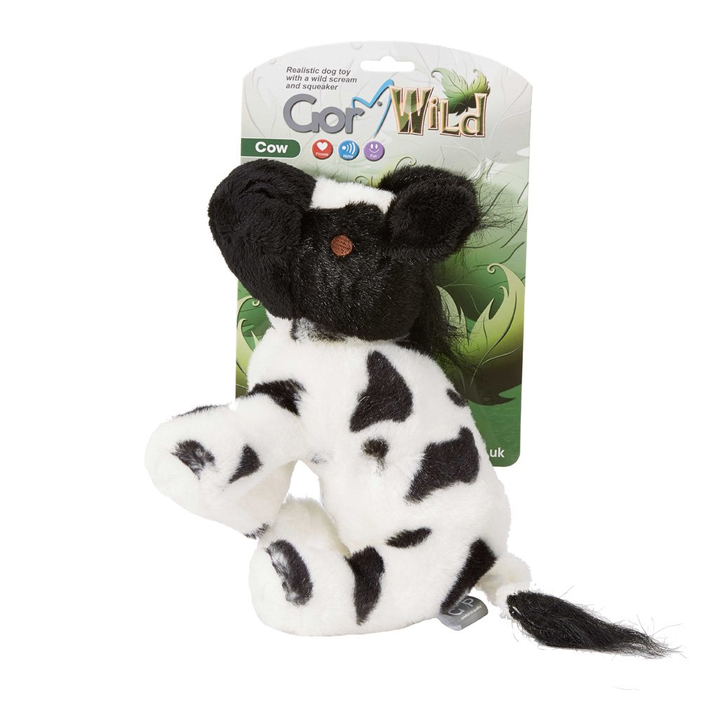 Gor Pets Wild Cow Plush Dog Toy 24cm | Soft Dog Toy
