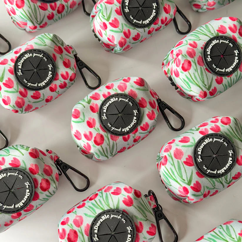 Timeless Tulips Dog Poo Bag & Treat Dispenser
