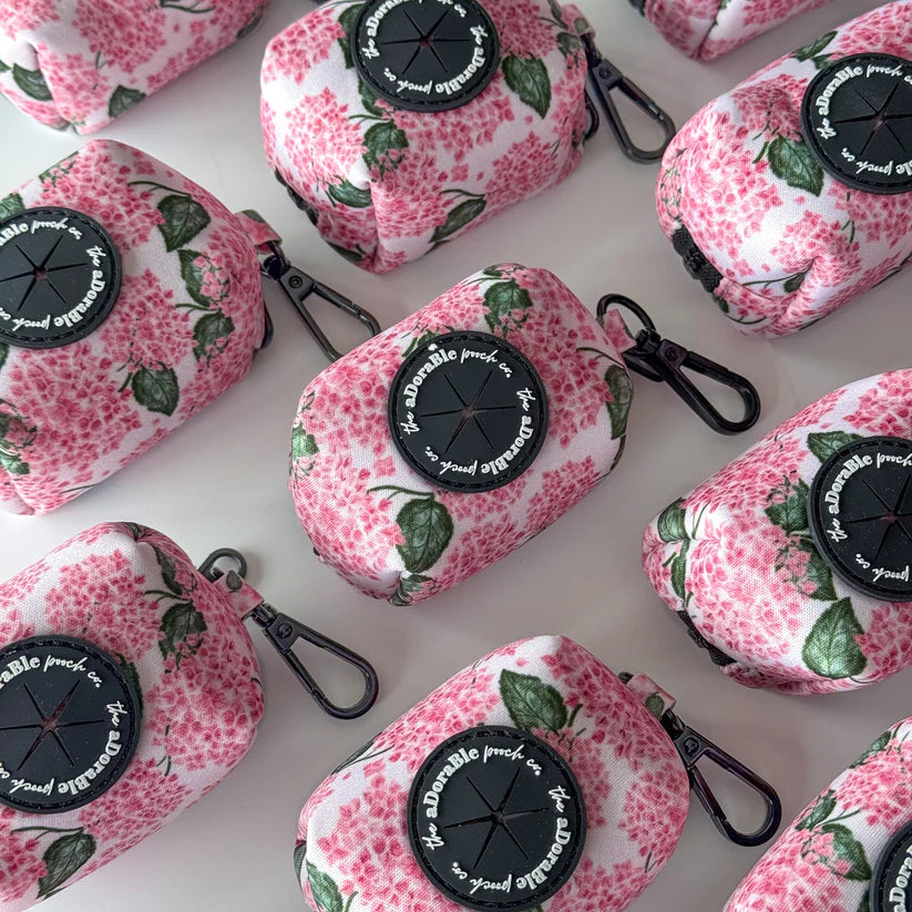 Hydrangea Garden Dog Poop Bag & Treat Pouch