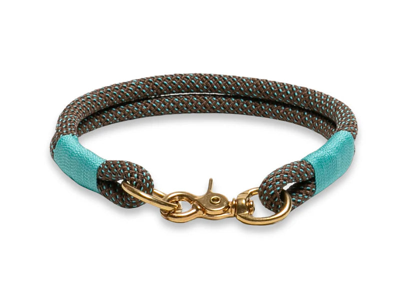 Touch of turquoise rope collar
