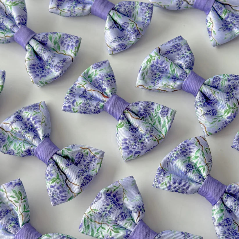 aDoraBle Pooch wisteria waltz dog bow tie