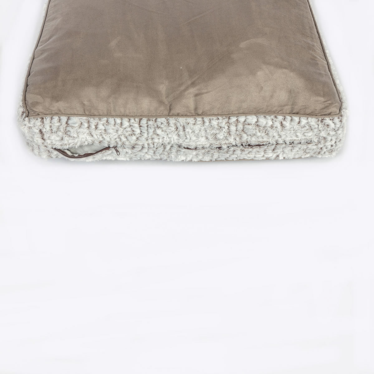 Arctic Box Duvet Dog Bed | Luxury UK Made Dog Bed Faux Suede and Sherpa Fleece