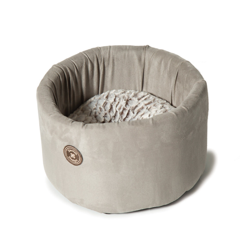 luxury Cat Cosy Bed Grey Arctic