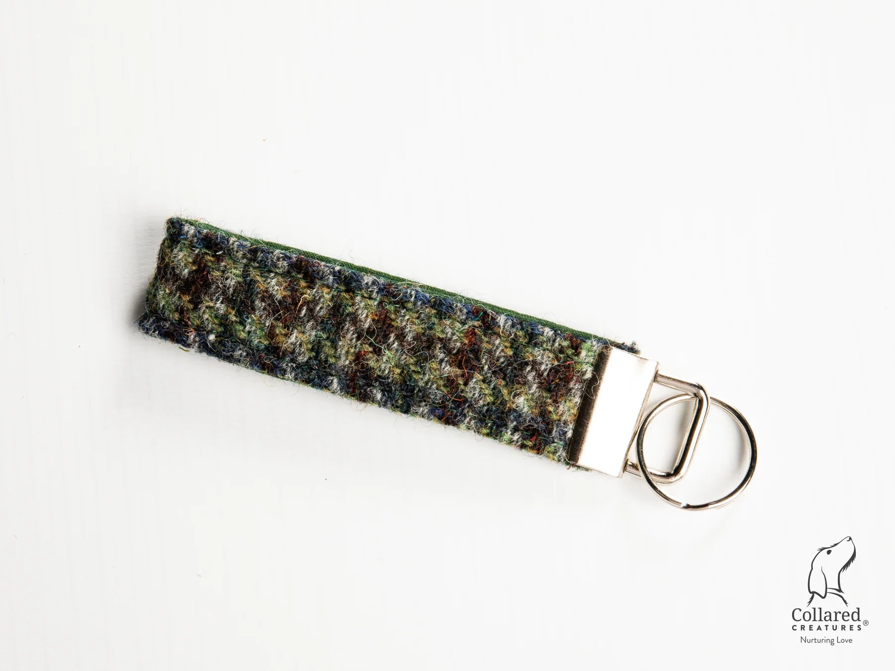 Harris Tweed Autumn Houndstooth keyring