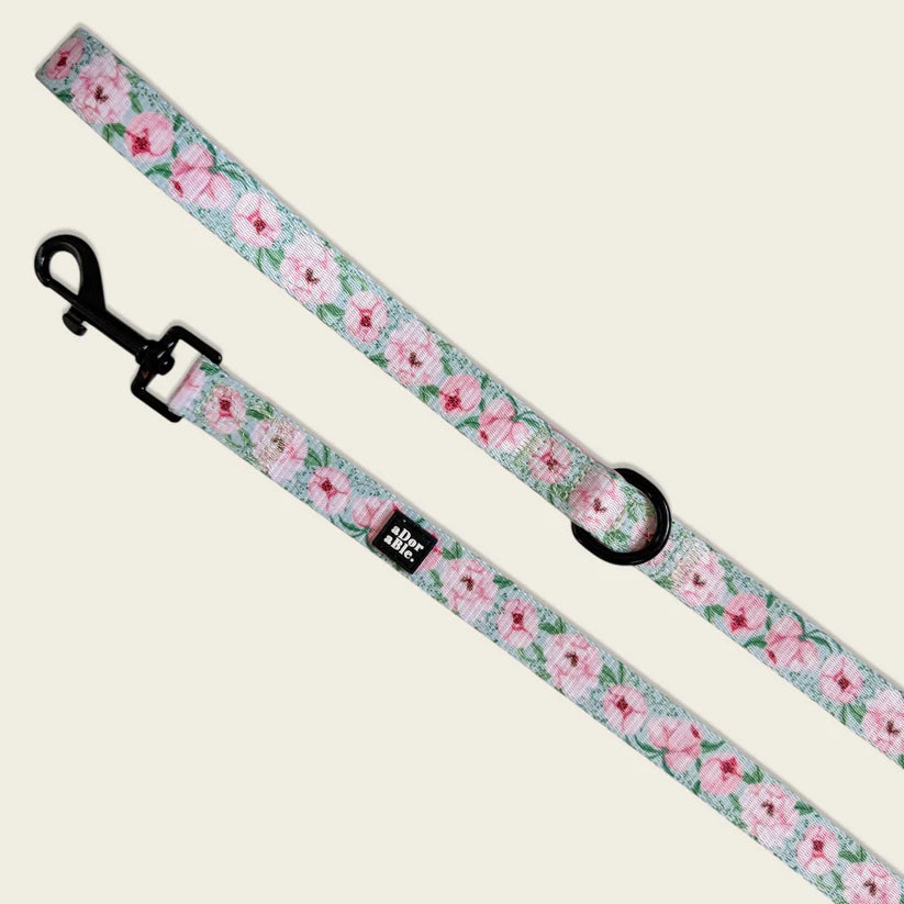 Peony Petals Dog Lead