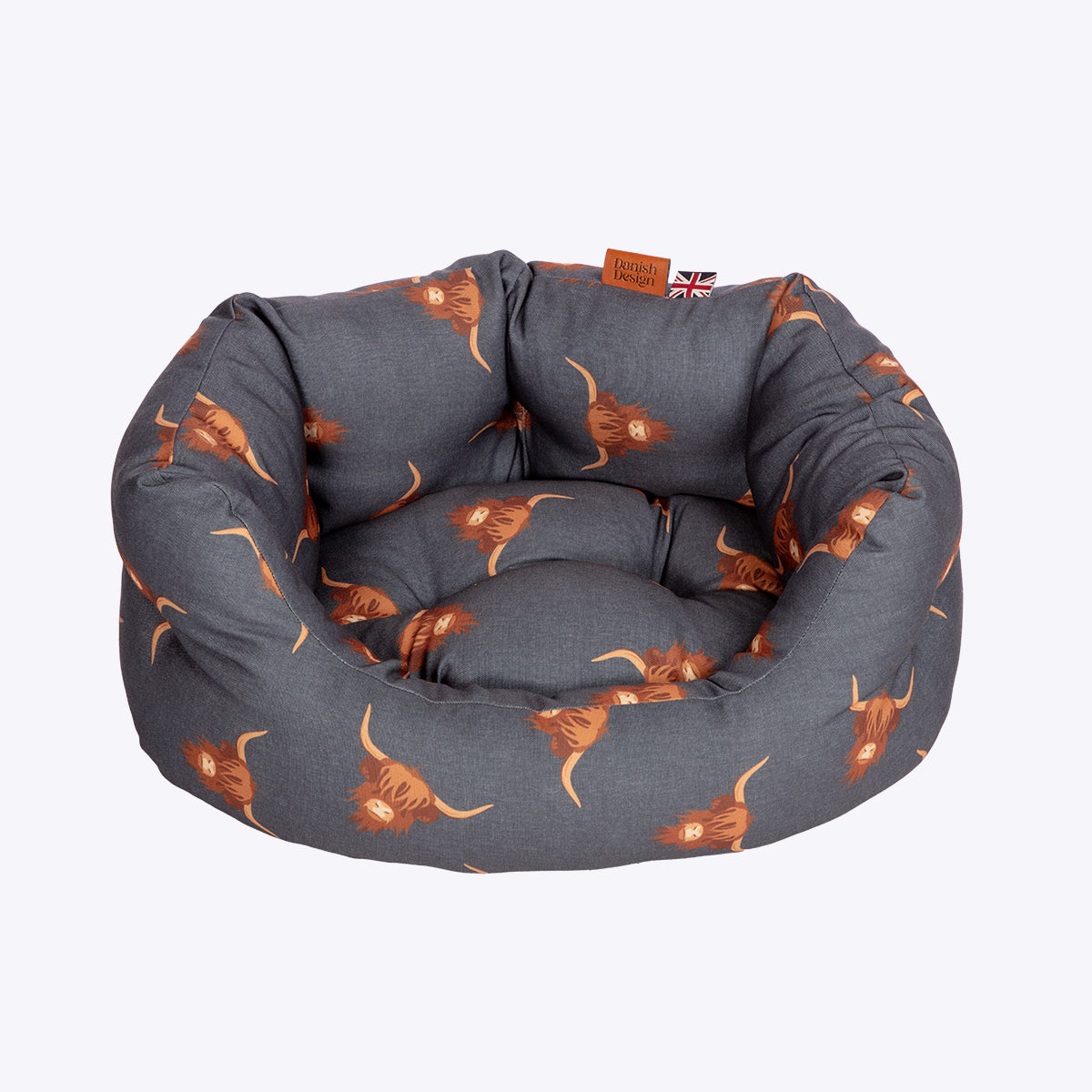Highland Cow Washable Dog Bed UK