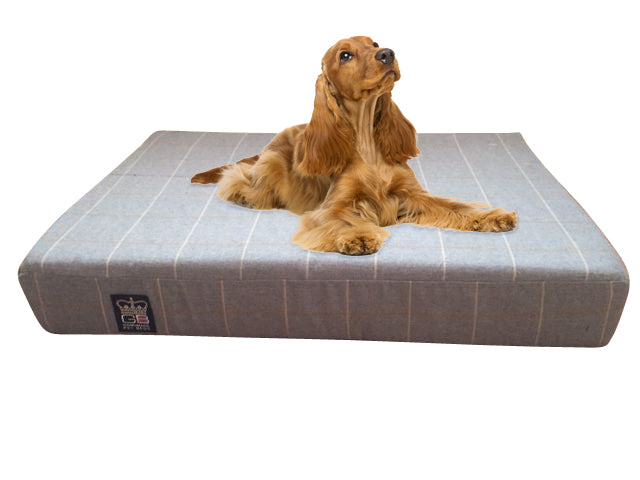 Memory foam dog bed bamburgh check