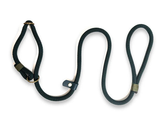 Bottle green rope slip lead