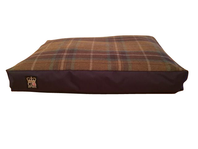 Box border dog duvet mattress pembroke check