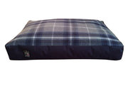 Luxury Box border dog mattress duvet bed st ives navy blue