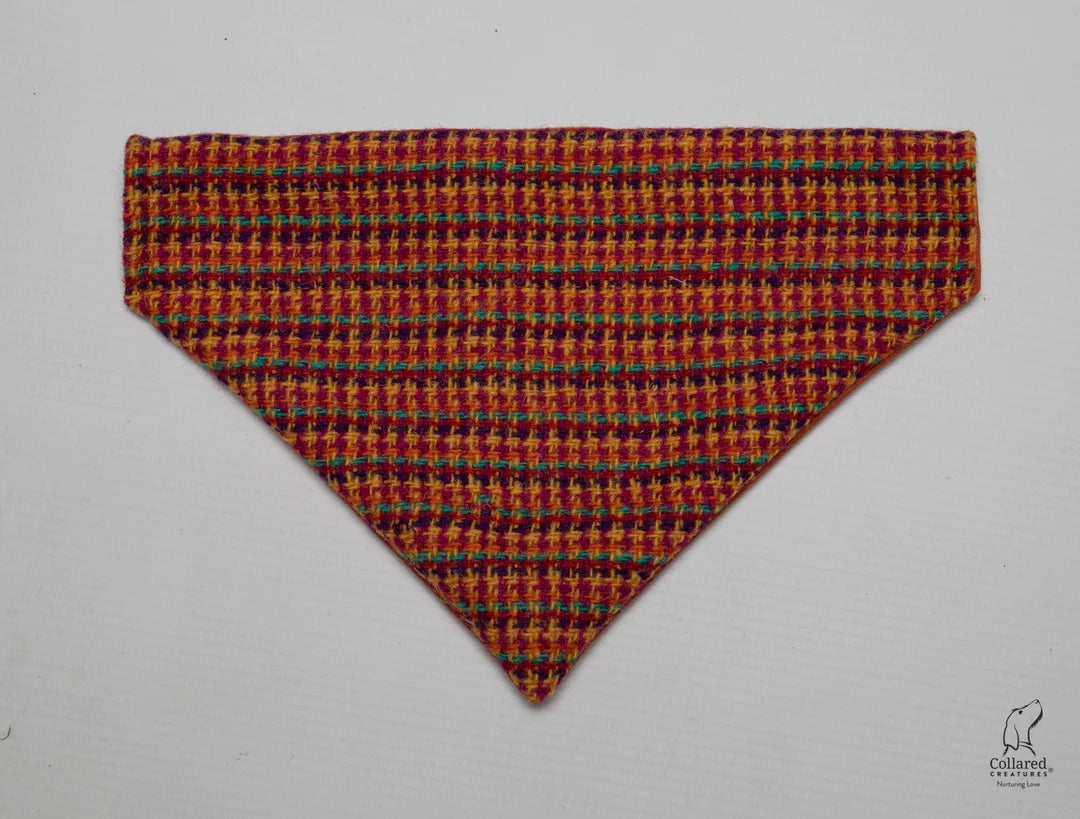 Harris tweed Dog Bandana Bright & Bold Check