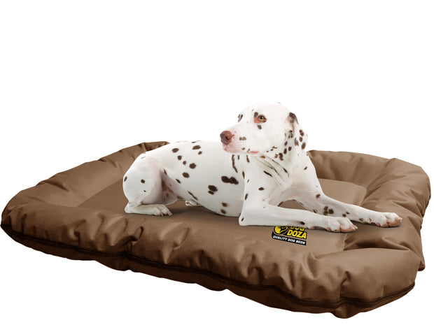 Waterproof bolster mat dog bed brown