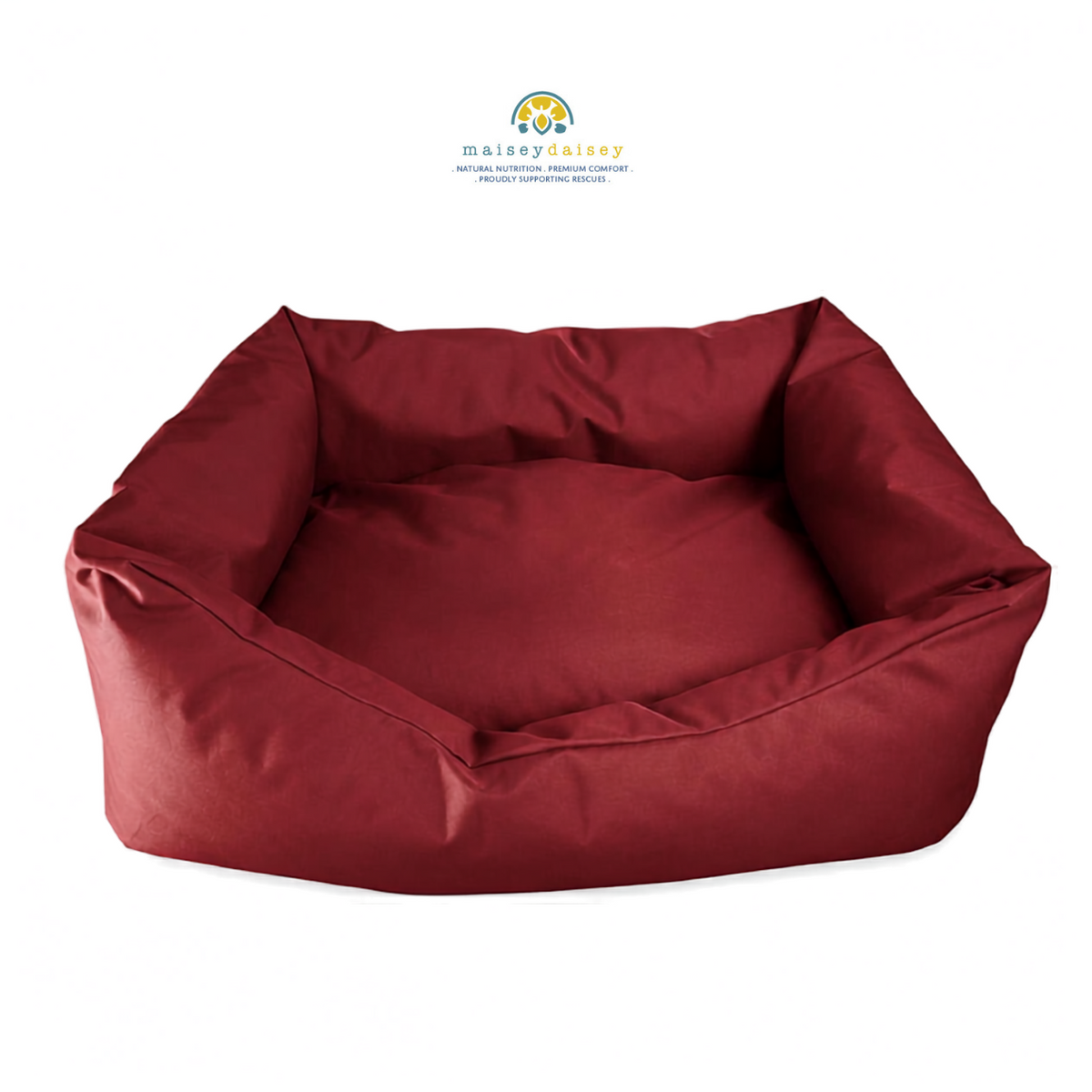 Dreamer Snug Waterproof Sofa Dog Bed - Burgundy Red