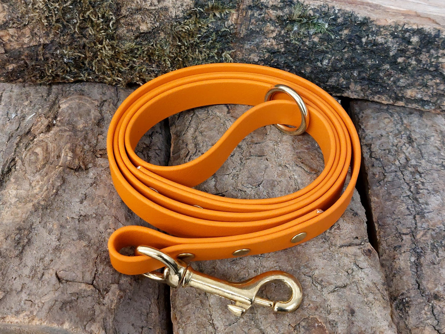 waterproof dog leads uk made Burnt orange