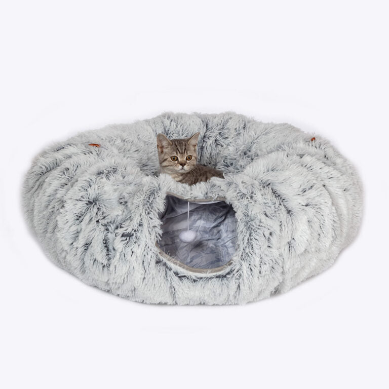 Furry Cat Tunnel and Bed