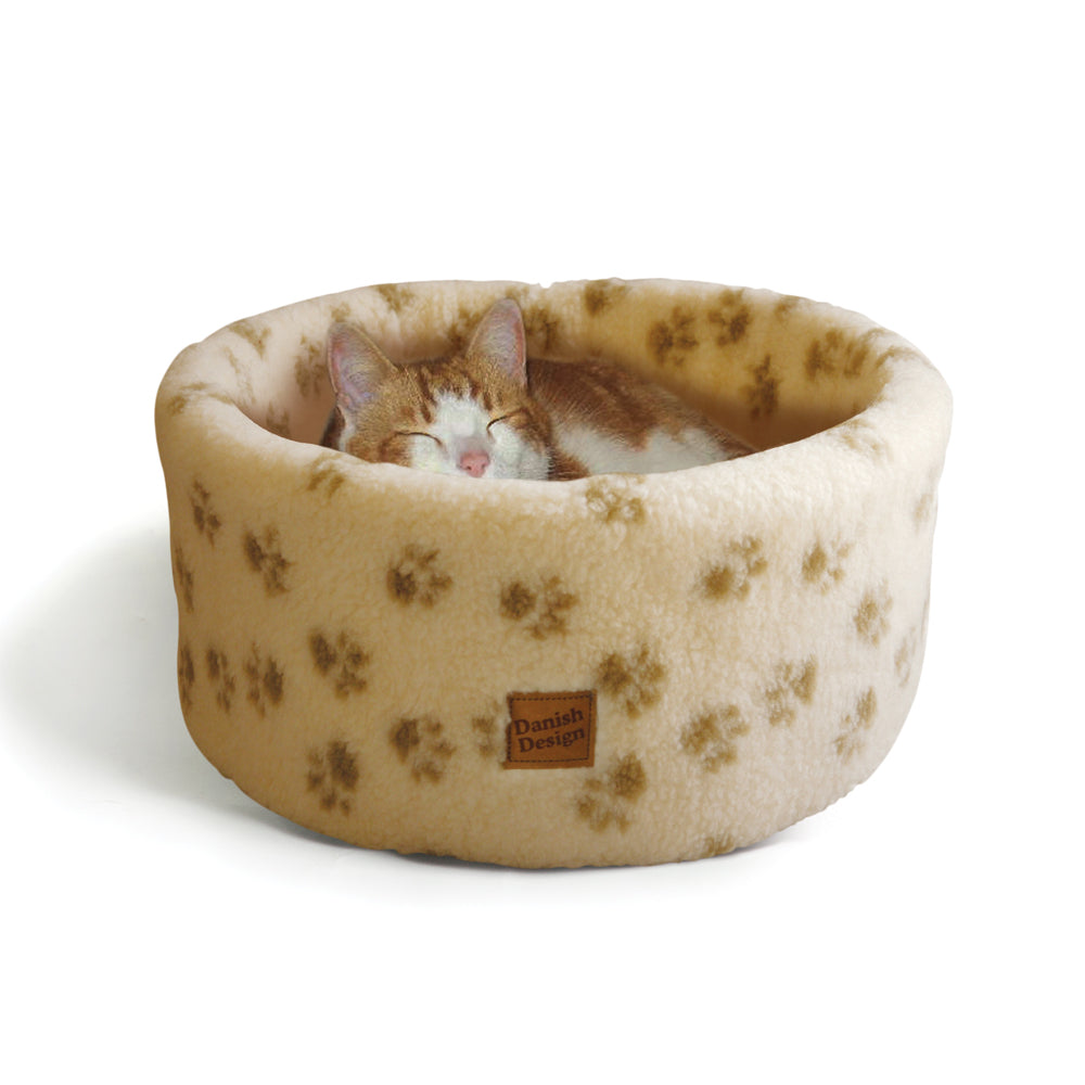 luxury Cat Cosy Bed Paw print