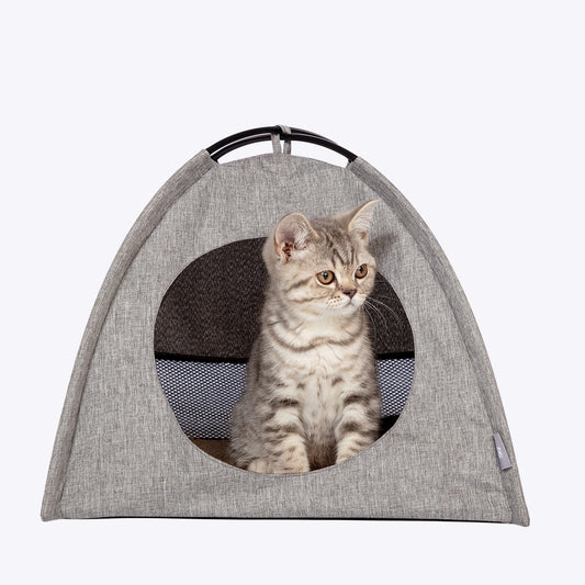Cat Tent Bed Grey