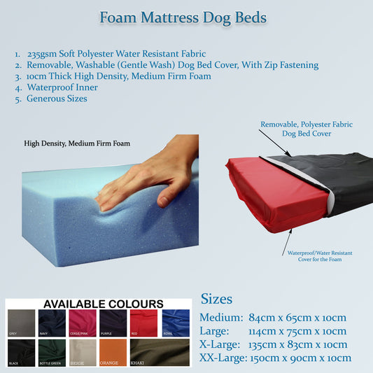 Giant breed memory foam dog beds