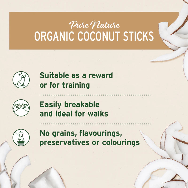 Organic Coconut Sticks Natural Training Treats