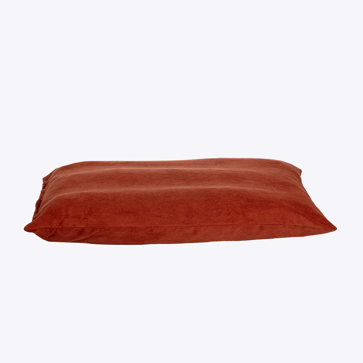 Rust Luxury Washable Cord Dog Bed
