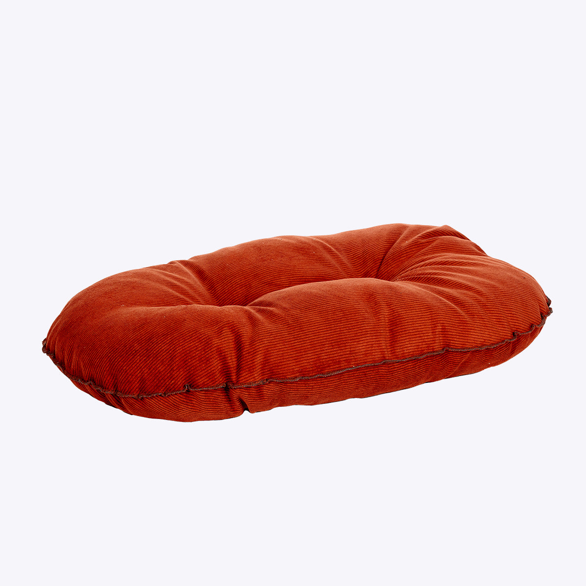 Rust Elden Quilted Dog Mattress – Cord Bed Cushion for Wicker & Plastic Beds
