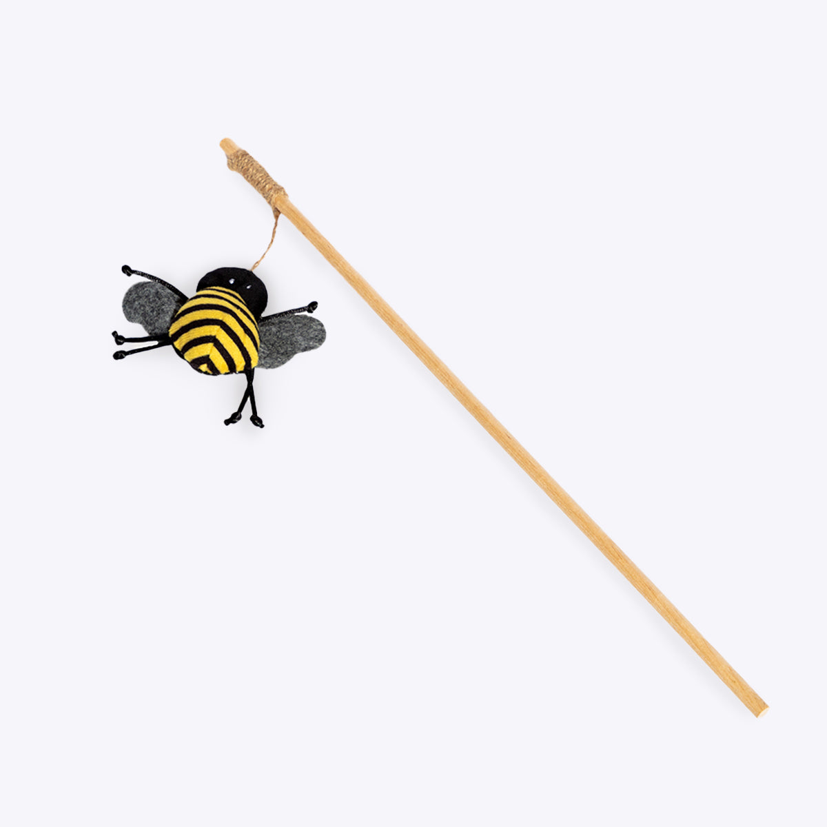 FatFace Bee Chase Stick Cat Toy Wrapped
