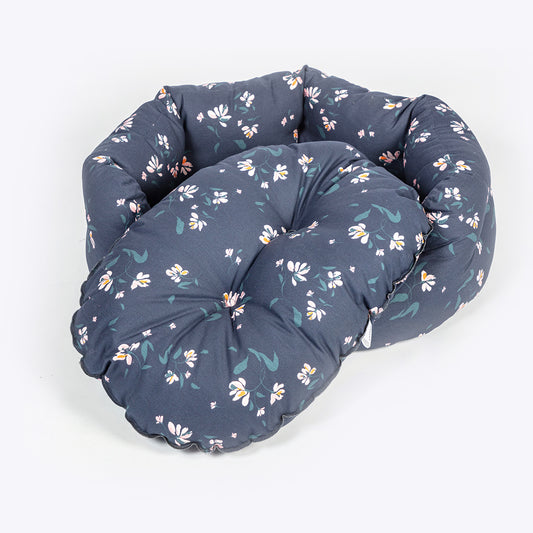 FatFace Floral Deluxe Slumber Dog Bed – with removable cushion