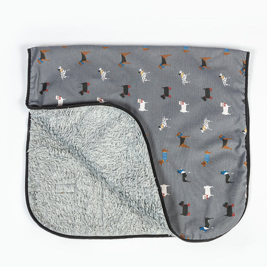 FatFace Marching Dogs Fleece Dog Blanket 