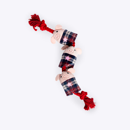 Fat Face Pigs in Blankets Dog Rope Toy