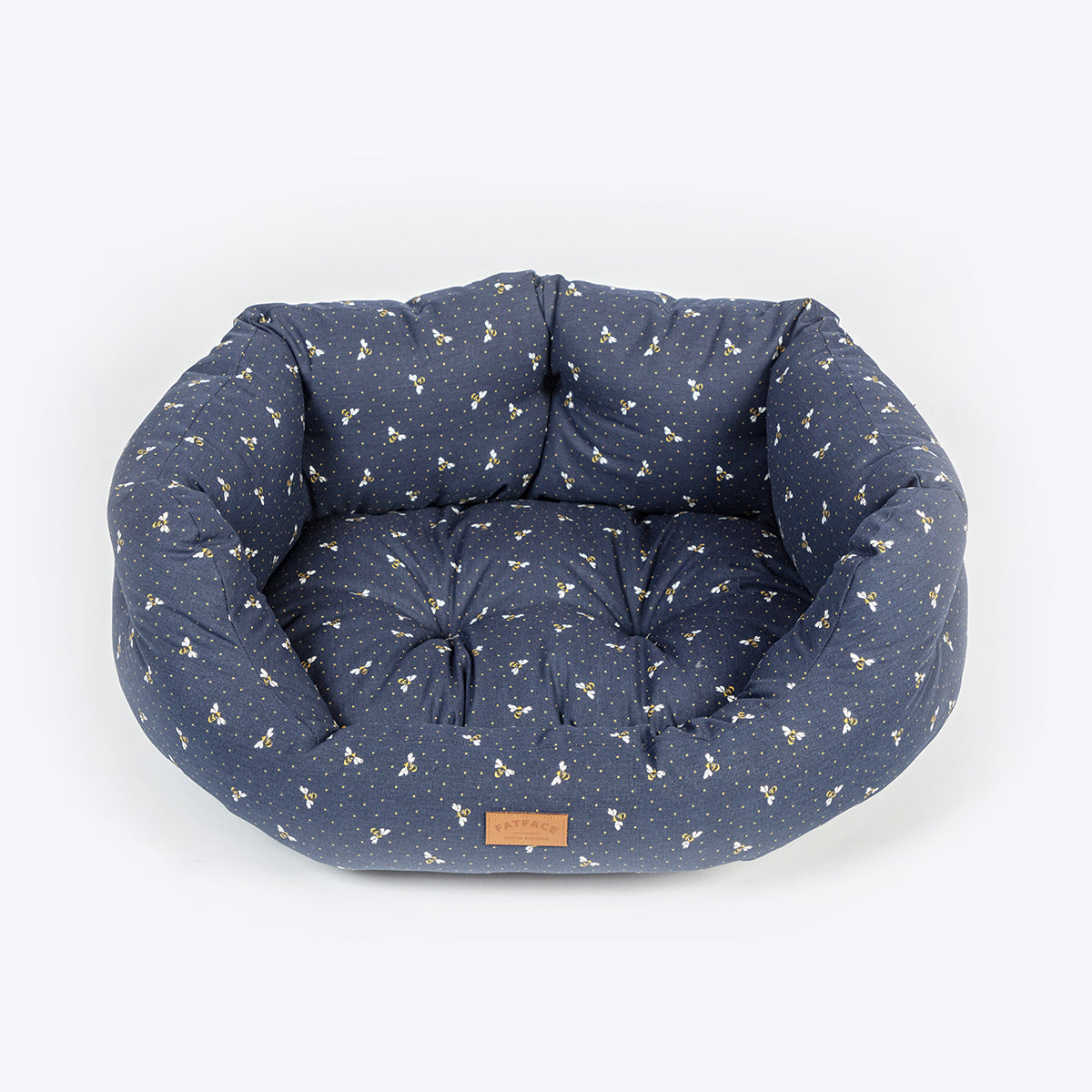 FatFace Spotty Bee Deluxe Slumber Dog Bed Bolster Back