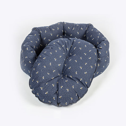 FatFace Spotty Bee Deluxe Slumber Dog Bed – Removable Cushion