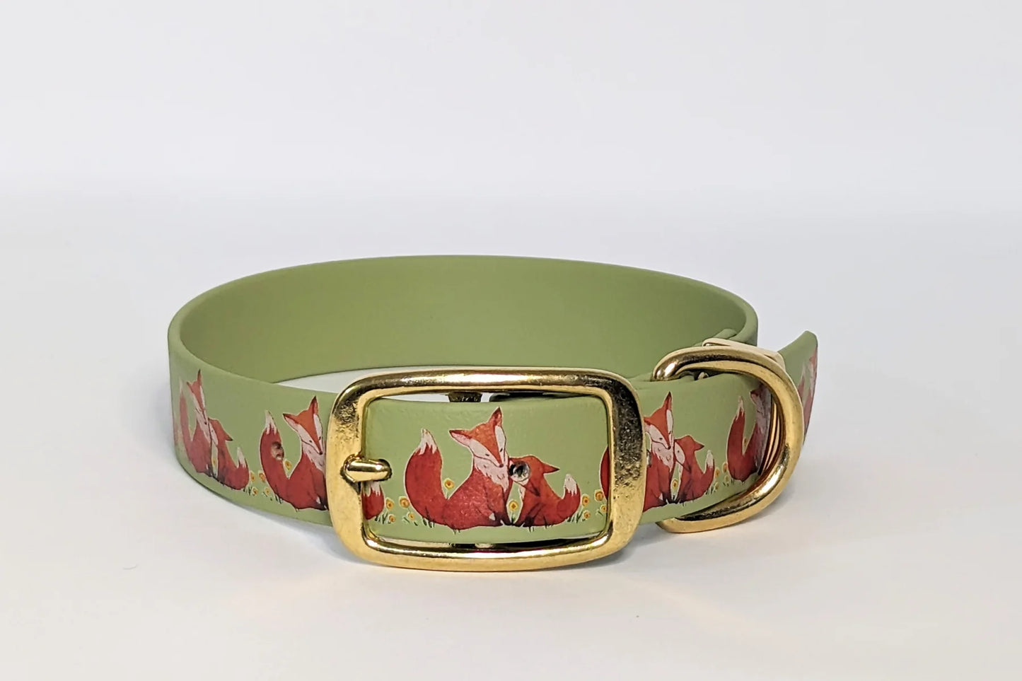 Fantastic Mr Fox on Guacamole Printed Waterproof Collar