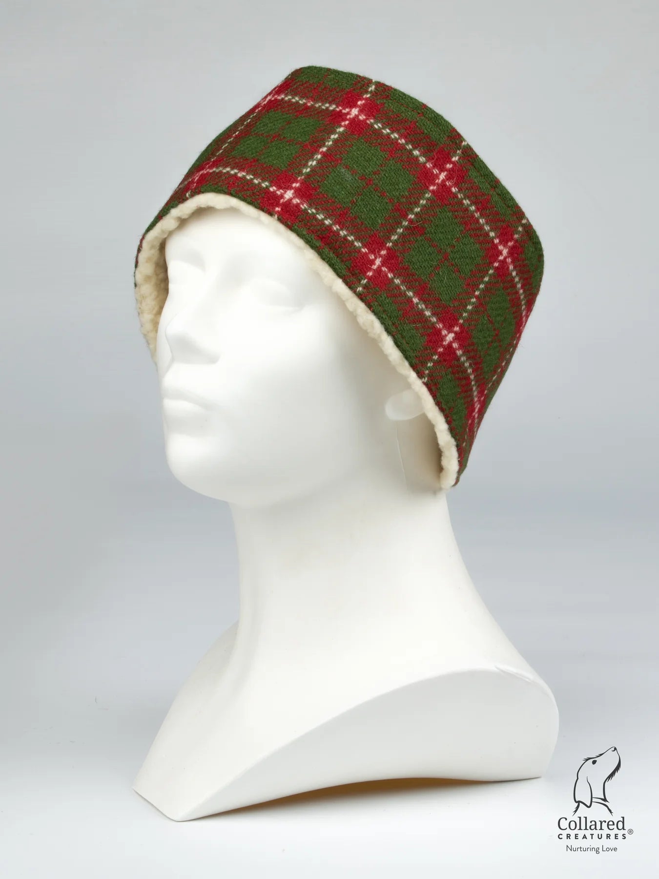 Harris Tweed Ladies Headband Festive Check