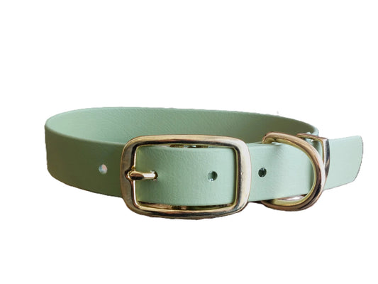 Guacamole Green Waterproof Dog Collar