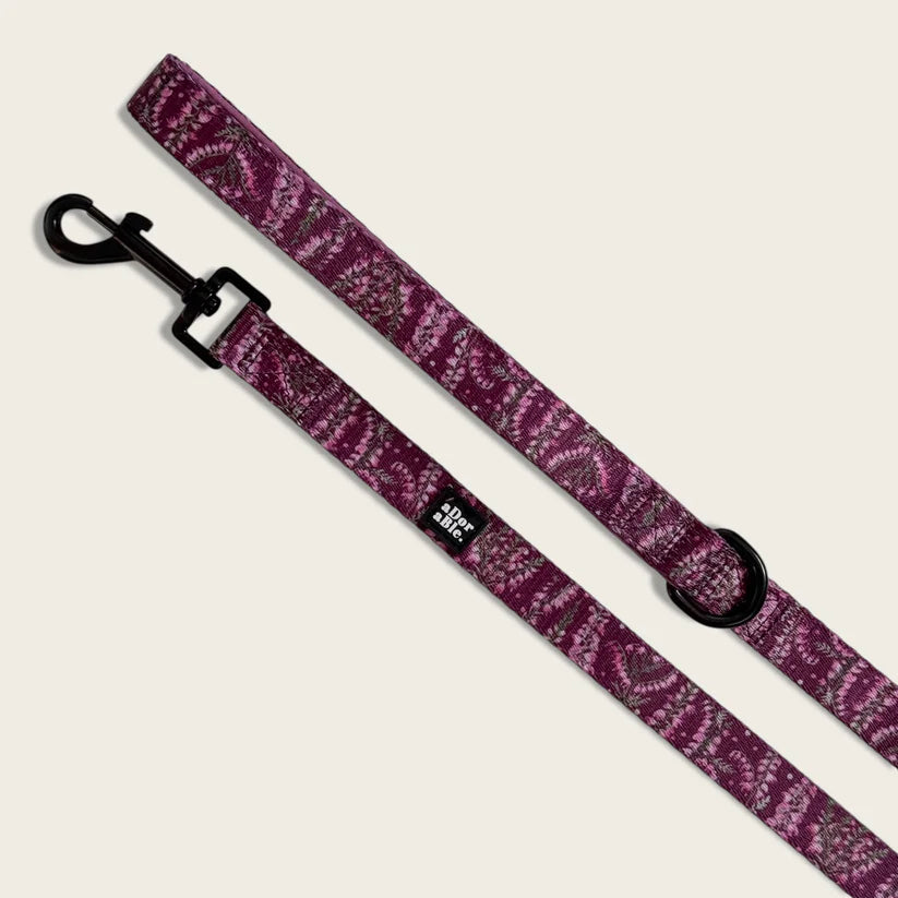 Highland Heather Dog Lead Purple