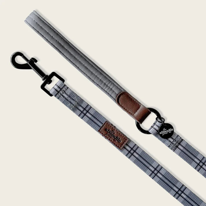 Heritage gunsmoke grey dog lead