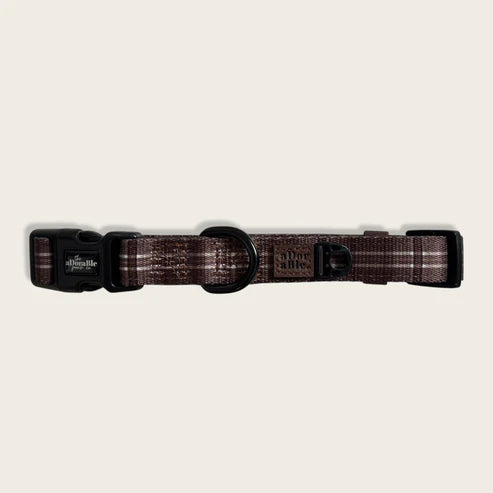 aDorable Pooch Heritage truffle brown dog collar