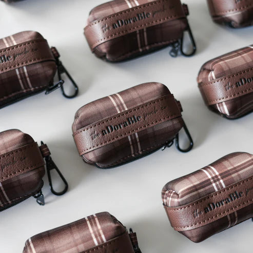 aDorable Pooch Heritage truffle brown bag dispenser
