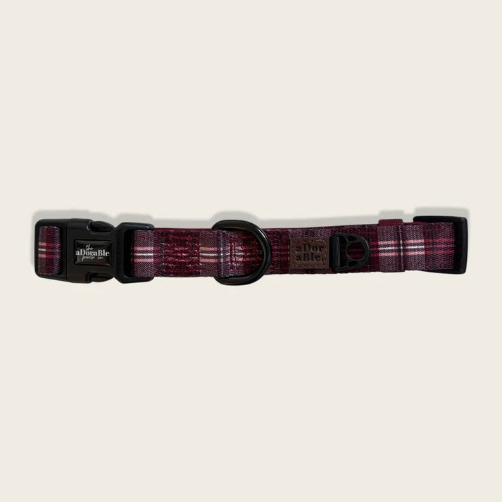 Heritage merlot manor dog collar