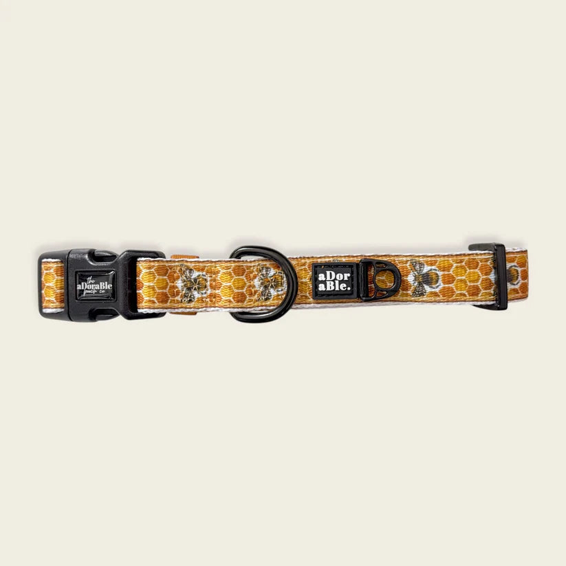 aDoraBle Pooch Honeycomb Hive dog collar