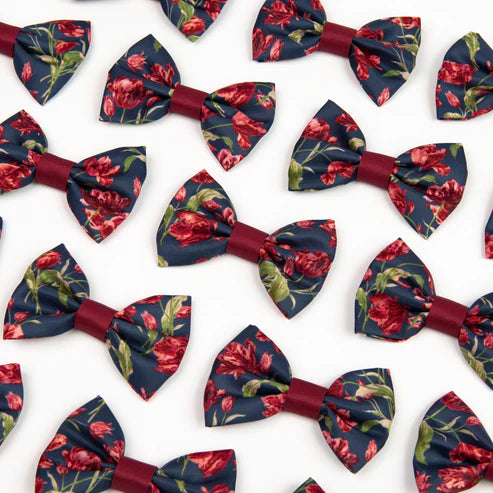 Laura Ashley gosford meadow dog bow tie