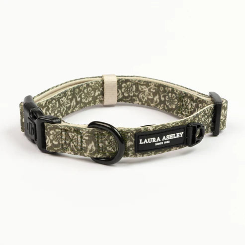 Laura Ashley sweet alyssum dog collar