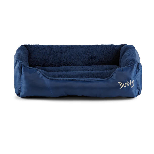 Bunty Fleece deluxe dog bed large blue