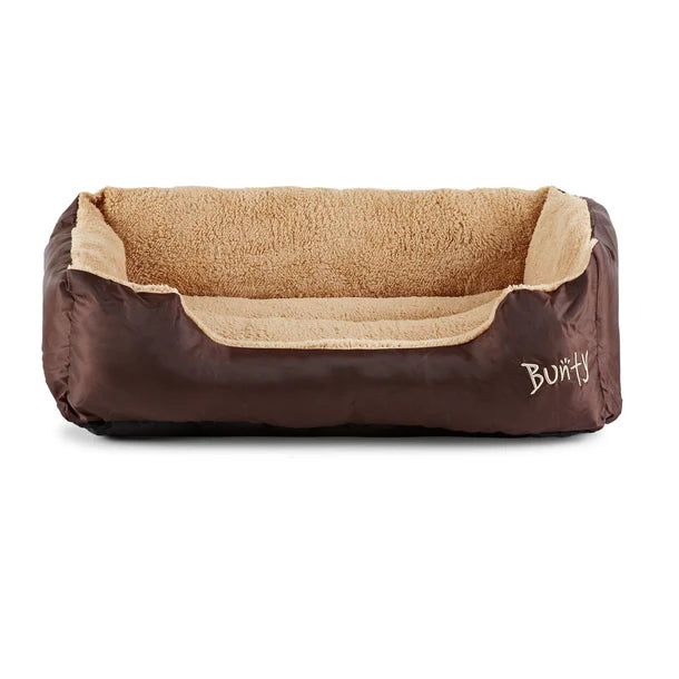 Bunty Fleece deluxe dog bed large brown